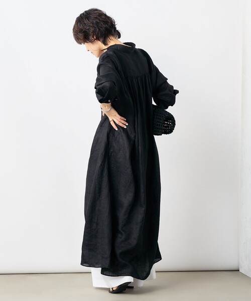 NOLLEY'S ロングシャツ　シャツワンピース N WITH. ロングシャツワンピース