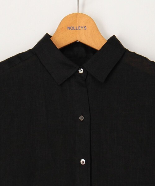 NOLLEY’S(ノーリーズ)の「リネンシャツワンピース(シャツワンピース・レディース・ホワイト/ブラック・1/2)」の18枚目の写真
