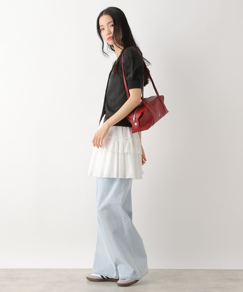 Heather（ヘザー）の「リボンジャガードカーディガン　452822（カーディガン/ボレロ・レディース・ブラック/レッド/オフホワイト・FREE）」の11枚目の写真