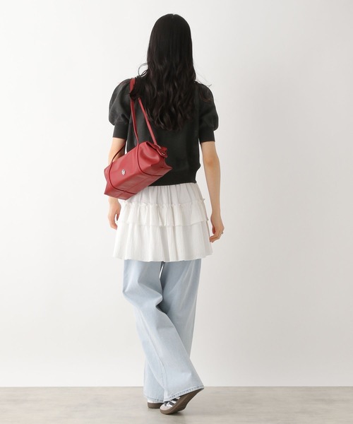 Heather（ヘザー）の「リボンジャガードカーディガン　452822（カーディガン/ボレロ・レディース・ブラック/レッド/オフホワイト・FREE）」の12枚目の写真