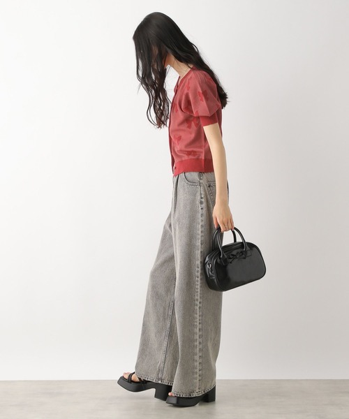 Heather（ヘザー）の「リボンジャガードカーディガン　452822（カーディガン/ボレロ・レディース・ブラック/レッド/オフホワイト・FREE）」の17枚目の写真