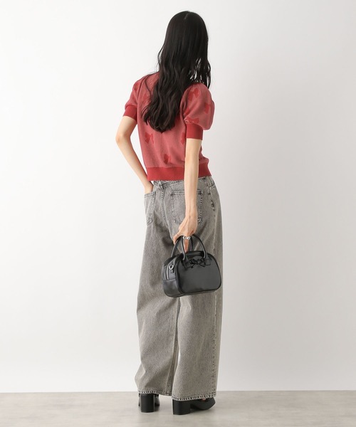 Heather（ヘザー）の「リボンジャガードカーディガン　452822（カーディガン/ボレロ・レディース・ブラック/レッド/オフホワイト・FREE）」の18枚目の写真