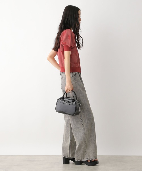 Heather（ヘザー）の「リボンジャガードカーディガン　452822（カーディガン/ボレロ・レディース・ブラック/レッド/オフホワイト・FREE）」の19枚目の写真