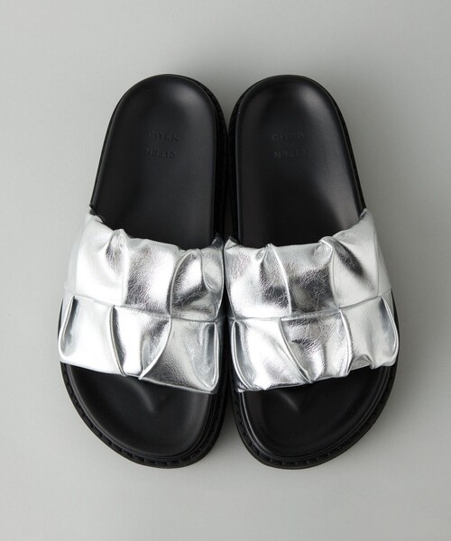 【入荷極小】23AW 限定モデル ベットサンダル セール】＜CITEN＞シャーリングフットベッドサンダル（サンダル