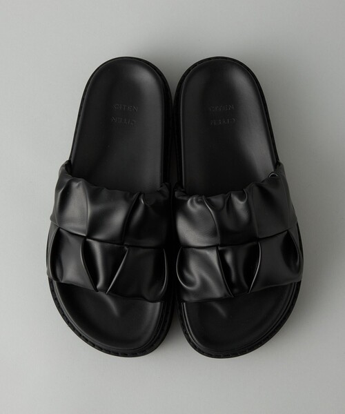 CITEN（シテン）の「＜CITEN＞シャーリングフットベッドサンダル（サンダル・レディース・ブラック/シルバー・S/M/L）」の6枚目の写真