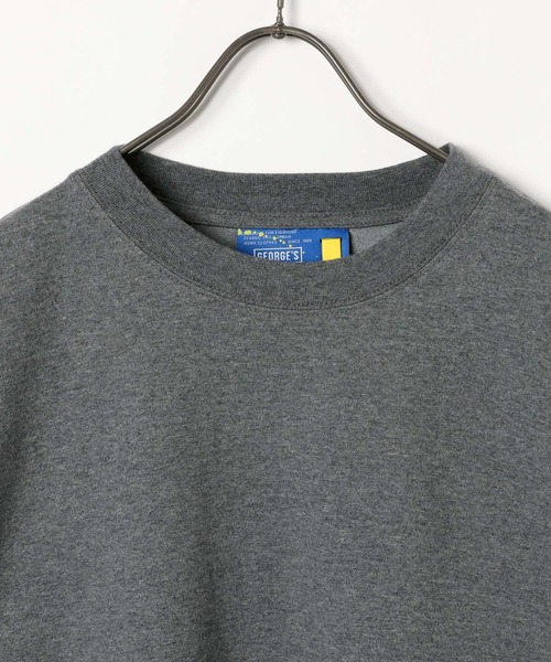 GEORGE'S（ジョージズ）の「ポイントエンブロイドロンT（Tシャツ/カットソー・メンズ・ブラック系/ホワイト系/グレー系・MEDIUM/LARGE）」の13枚目の写真