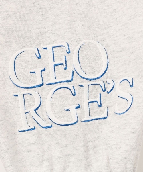 GEORGE'S（ジョージズ）の「ポイントエンブロイドロンT（Tシャツ/カットソー・メンズ・ブラック系/ホワイト系/グレー系・MEDIUM/LARGE）」の7枚目の写真