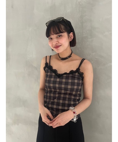 セール】LACE DOCKING CAMI レース ドッキング キャミ 夏服