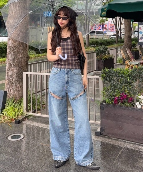 SLY LACE DOCKING キャミソール セール】LACE DOCKING CAMI レース ドッキング キャミ 夏服