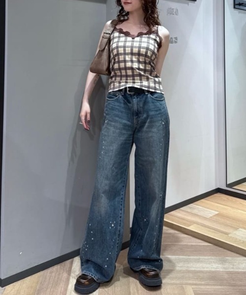 セール】LACE DOCKING CAMI レース ドッキング キャミ 夏服