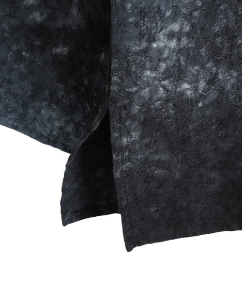 BALLAST ARK（バラストアーク）の「BALLAST ARK / バラストアーク：UNEVEN DYEING FLOWER JACQUARD SHIRT：BA11-SH01[AST]（シャツ/ブラウス・メンズ・ネイビー/オレンジ・M/L）」の6枚目の写真