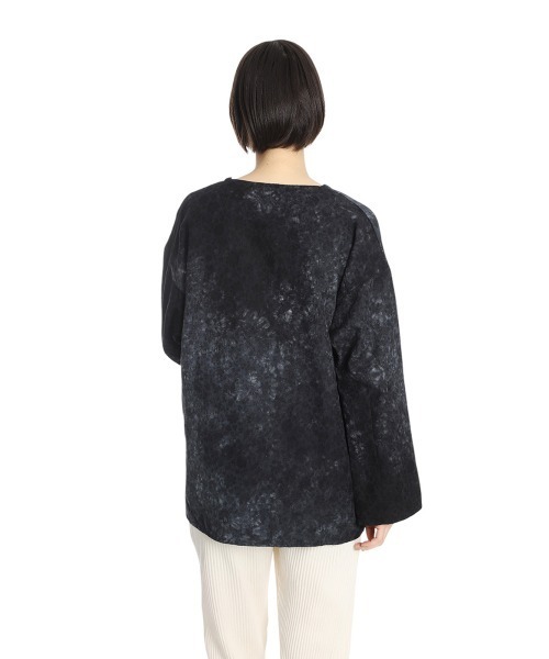 BALLAST ARK（バラストアーク）の「BALLAST ARK / バラストアーク：UNEVEN DYEING FLOWER JACQUARD SHIRT：BA11-SH01[AST]（シャツ/ブラウス・メンズ・ネイビー/オレンジ・M/L）」の15枚目の写真