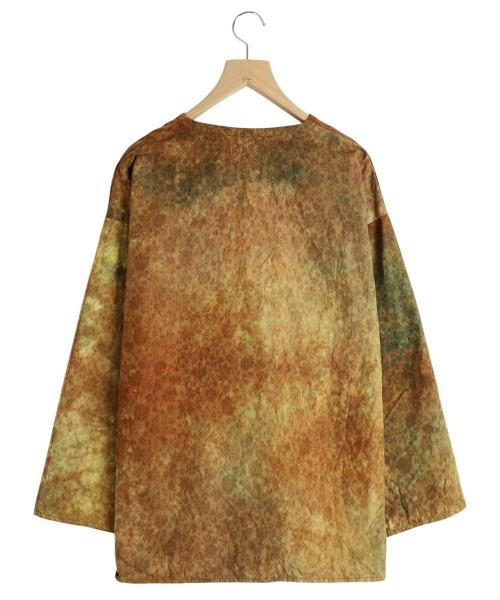 BALLAST ARK（バラストアーク）の「BALLAST ARK / バラストアーク：UNEVEN DYEING FLOWER JACQUARD SHIRT：BA11-SH01[AST]（シャツ/ブラウス・メンズ・ネイビー/オレンジ・M/L）」の18枚目の写真