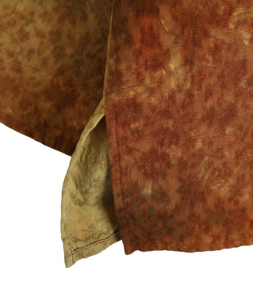 BALLAST ARK（バラストアーク）の「BALLAST ARK / バラストアーク：UNEVEN DYEING FLOWER JACQUARD SHIRT：BA11-SH01[AST]（シャツ/ブラウス・メンズ・ネイビー/オレンジ・M/L）」の20枚目の写真
