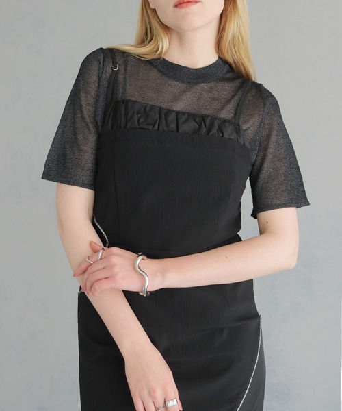 &g'aime（アンジェム）の「【&g'aime】カーブシームドレス　Curved Seam Dress（ワンピース・レディース・チャコールグレー/ブラック・FREE）」の13枚目の写真