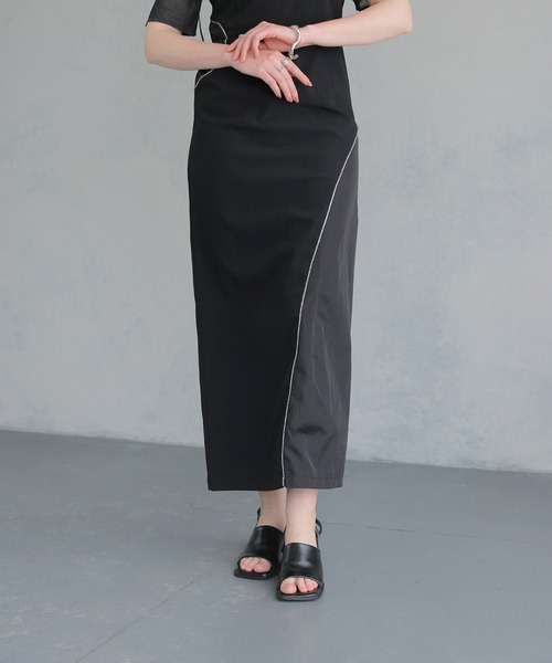 &g'aime（アンジェム）の「【&g'aime】カーブシームドレス　Curved Seam Dress（ワンピース・レディース・チャコールグレー/ブラック・FREE）」の15枚目の写真