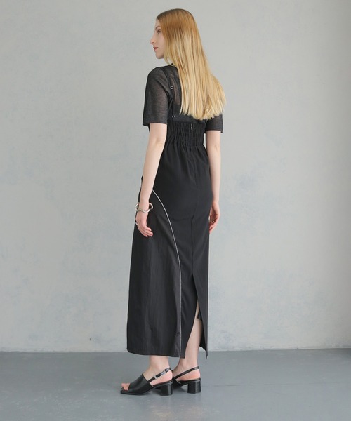 &g'aime（アンジェム）の「【&g'aime】カーブシームドレス　Curved Seam Dress（ワンピース・レディース・チャコールグレー/ブラック・FREE）」の10枚目の写真