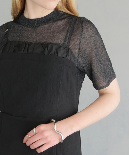 &g'aime（アンジェム）の「【&g'aime】カーブシームドレス　Curved Seam Dress（ワンピース・レディース・チャコールグレー/ブラック・FREE）」の14枚目の写真