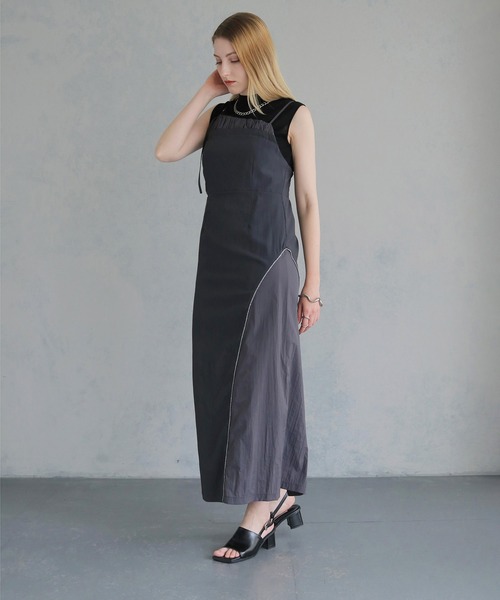 &g'aime（アンジェム）の「【&g'aime】カーブシームドレス　Curved Seam Dress（ワンピース・レディース・チャコールグレー/ブラック・FREE）」の17枚目の写真