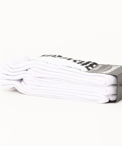 THRASHER(スラッシャー)の「【THRASHER】スラッシャー MAG LOGO SOCKS 3PACK SOCKS 靴下 ソックス 3足セット TH-SX206(TH-SX223)(ソックス/靴下・メンズ・ブラック/マルチ/ホワイト・FREE)」の4枚目の写真