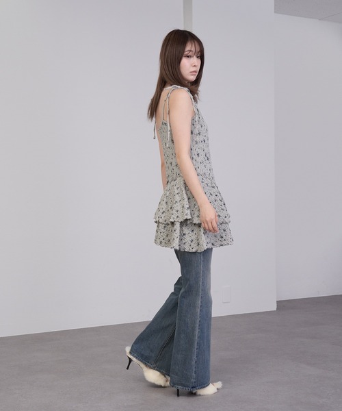 RAY CASSIN(レイカズン)の「カットキャミミニワンピース(ワンピース・レディース・ブラック系その他2/ホワイト系その他/ホワイト系その他2/グレー系その他・FREE)」の21枚目の写真