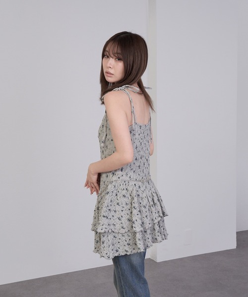 RAY CASSIN(レイカズン)の「カットキャミミニワンピース(ワンピース・レディース・ブラック系その他2/ホワイト系その他/ホワイト系その他2/グレー系その他・FREE)」の18枚目の写真