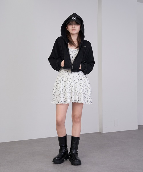 RAY CASSIN(レイカズン)の「カットキャミミニワンピース(ワンピース・レディース・ブラック系その他2/ホワイト系その他/ホワイト系その他2/グレー系その他・FREE)」の7枚目の写真