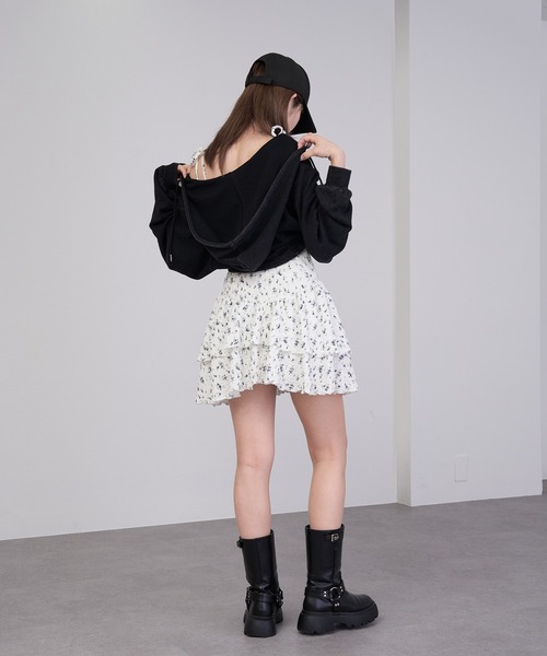 RAY CASSIN(レイカズン)の「カットキャミミニワンピース(ワンピース・レディース・ブラック系その他2/ホワイト系その他/ホワイト系その他2/グレー系その他・FREE)」の10枚目の写真