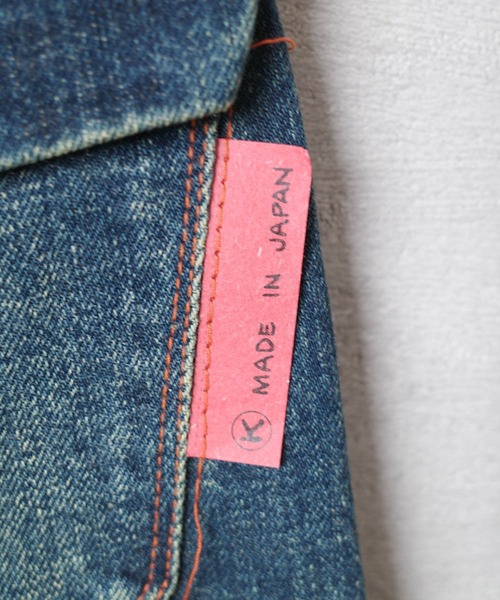 KATO`(カトー)の「【KATO'/カトー】FLAP POCKET STRAIGHT DENIM バックフラップ ストレート デニム P02AVW(デニムパンツ・メンズ・ブルー系その他・26inch/27inch)」の2枚目の写真