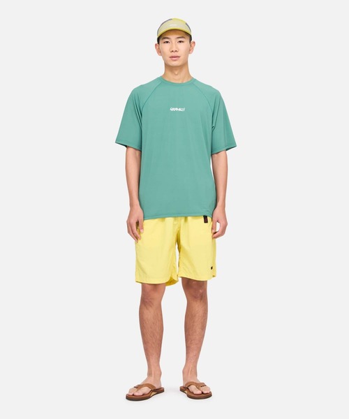 Gramicci(グラミチ)の「UPF-SHIELD SHORT SLEEVE TOP|UPFシールド半袖トップ(Tシャツ/カットソー・メンズ・ブラウン/グリーン/ブラック/ダークブラウン・XL/XS/S/M/L)」の4枚目の写真