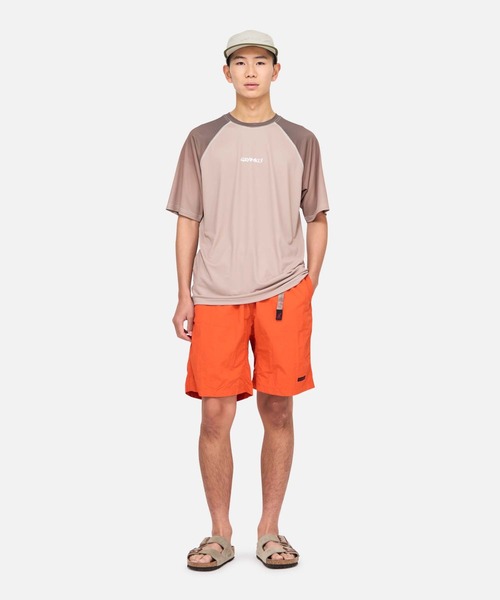 Gramicci(グラミチ)の「UPF-SHIELD SHORT SLEEVE TOP|UPFシールド半袖トップ(Tシャツ/カットソー・メンズ・ブラウン/グリーン/ブラック/ダークブラウン・XL/XS/S/M/L)」の5枚目の写真