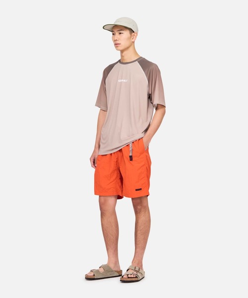 Gramicci(グラミチ)の「UPF-SHIELD SHORT SLEEVE TOP|UPFシールド半袖トップ(Tシャツ/カットソー・メンズ・ブラウン/グリーン/ブラック/ダークブラウン・XL/XS/S/M/L)」の6枚目の写真