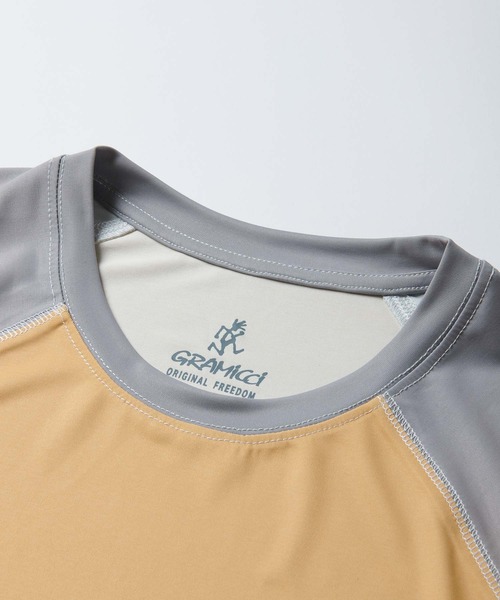 Gramicci(グラミチ)の「UPF-SHIELD SHORT SLEEVE TOP|UPFシールド半袖トップ(Tシャツ/カットソー・メンズ・ブラウン/グリーン/ブラック/ダークブラウン・XL/XS/S/M/L)」の8枚目の写真