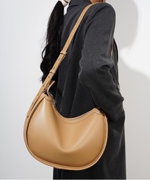 NiiNa | 【 NiiNa / ニーナ 】高品質牛革  ワンハンドル ハーフムーン レザーバッグ(ショルダーバッグ)