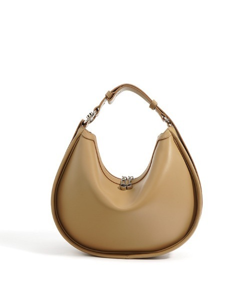 NiiNa（ニーナ）の「【 NiiNa / ニーナ 】高品質牛革  ワンハンドル ハーフムーン レザーバッグ（ショルダーバッグ・レディース・ベージュ/ブラウン/ブラック/グレイッシュベージュ/レッド・FREE）」の19枚目の写真