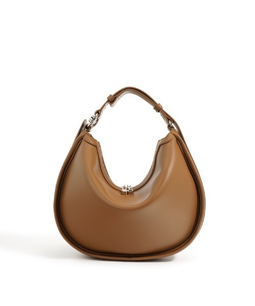 NiiNa（ニーナ）の「【 NiiNa / ニーナ 】高品質牛革  ワンハンドル ハーフムーン レザーバッグ（ショルダーバッグ・レディース・ベージュ/ブラウン/ブラック/グレイッシュベージュ/レッド・FREE）」の21枚目の写真