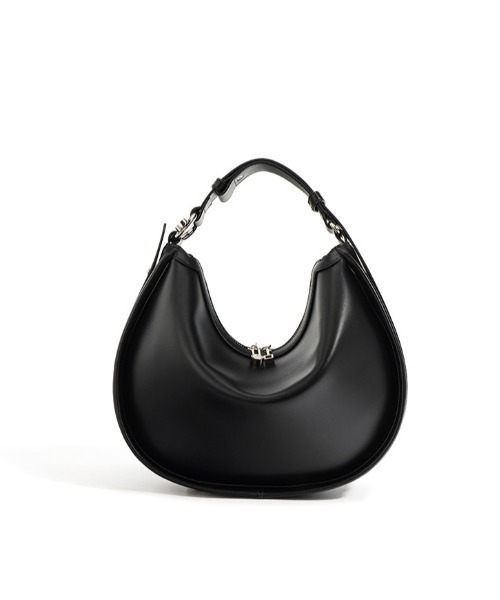 NiiNa / ニーナ 】高品質牛革 ワンハンドル ハーフムーン レザーバッグ