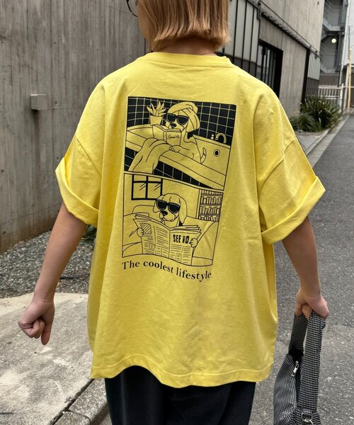 CIAOPANIC TYPY(チャオパニックティピー)の「【DOGS】ユニセックスアニマル刺繍ロゴ半袖TEE(Tシャツ/カットソー・レディース・ホワイト/ライトグレー/ネイビー/チャコールグレー/グレー/イエロー/グレー系その他/ホワイト系その他・MEDIUM/LARGE)」の8枚目の写真