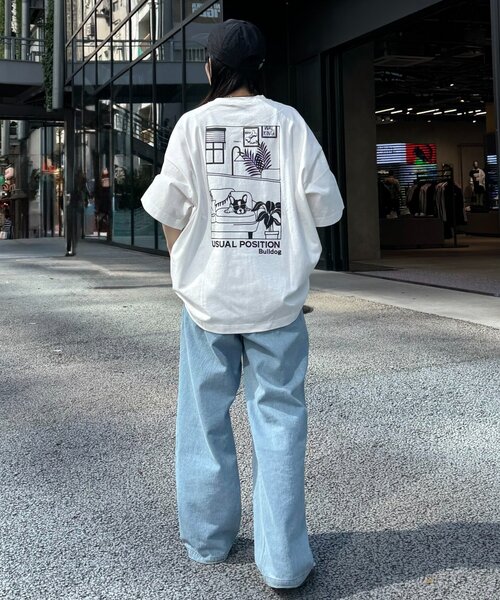 CIAOPANIC TYPY(チャオパニックティピー)の「【DOGS】ユニセックスアニマル刺繍ロゴ半袖TEE(Tシャツ/カットソー・レディース・ホワイト/ライトグレー/ネイビー/チャコールグレー・MEDIUM/LARGE)」の15枚目の写真