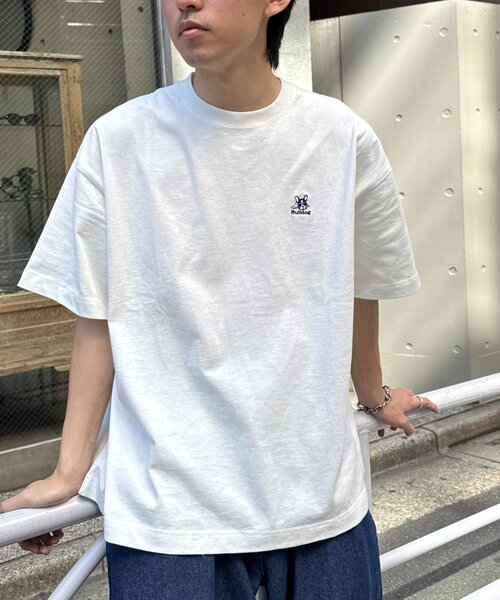 CIAOPANIC TYPY(チャオパニックティピー)の「【DOGS】ユニセックスアニマル刺繍ロゴ半袖TEE(Tシャツ/カットソー・レディース・ホワイト/ライトグレー/ネイビー/チャコールグレー・MEDIUM/LARGE)」の16枚目の写真