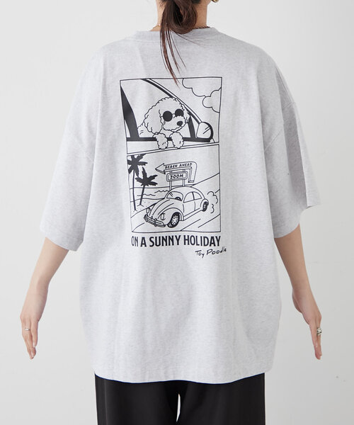CIAOPANIC TYPY(チャオパニックティピー)の「【DOGS】ユニセックスアニマル刺繍ロゴ半袖TEE(Tシャツ/カットソー・レディース・ホワイト/ライトグレー/ネイビー/チャコールグレー/グレー/イエロー/グレー系その他/ホワイト系その他・MEDIUM/LARGE)」の14枚目の写真