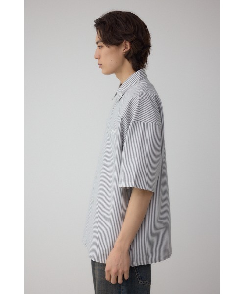 AZUL by moussy(アズールバイマウジー)の「オックスワンポケ刺繍シャツ(シャツ/ブラウス・メンズ・ライトブルー/ブラック系その他/ホワイト・MEDIUM/LARGE)」の18枚目の写真