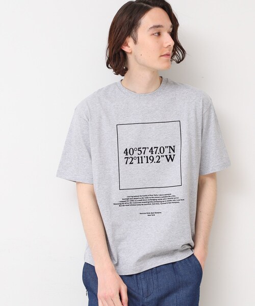 Dessin（デッサン）の「【ユニセックス・洗える】座標プリントTシャツ（Tシャツ/カットソー・レディース・ホワイト/グレー/ネイビー・01/02/03/04/00）」の3枚目の写真