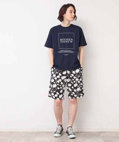 Dessin（デッサン）の「【ユニセックス・洗える】座標プリントTシャツ（Tシャツ/カットソー・レディース・ホワイト/グレー/ネイビー・01/02/03/04/00）」の9枚目の写真