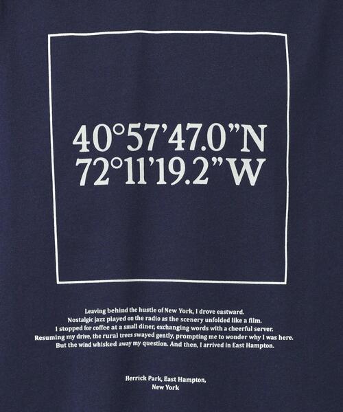 Dessin（デッサン）の「【ユニセックス・洗える】座標プリントTシャツ（Tシャツ/カットソー・レディース・ホワイト/グレー/ネイビー・01/02/03/04/00）」の11枚目の写真