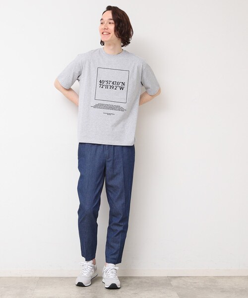 Dessin（デッサン）の「【ユニセックス・洗える】座標プリントTシャツ（Tシャツ/カットソー・レディース・ホワイト/グレー/ネイビー・01/02/03/04/00）」の13枚目の写真