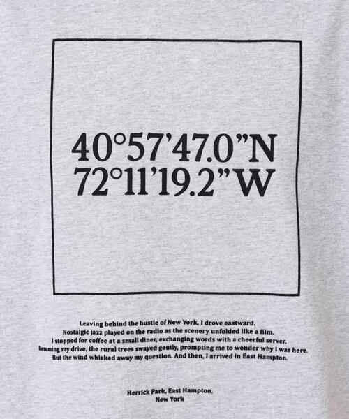 Dessin（デッサン）の「【ユニセックス・洗える】座標プリントTシャツ（Tシャツ/カットソー・レディース・ホワイト/グレー/ネイビー・01/02/03/04/00）」の15枚目の写真