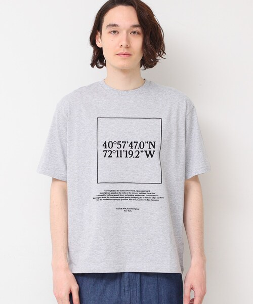 Dessin（デッサン）の「【ユニセックス・洗える】座標プリントTシャツ（Tシャツ/カットソー・レディース・ホワイト/グレー/ネイビー・01/02/03/04/00）」の16枚目の写真