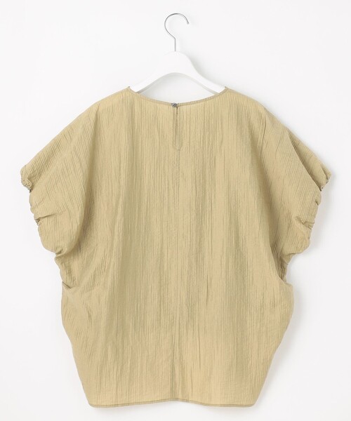 23区 L(ニジュウサンクオオキイサイズ)の「【SLOW/一部店舗限定】ナチュラルピケワッシャー ブラウス(シャツ/ブラウス・レディース・アイボリー系/ダルブルー系/モスグリーン系・46/44)」の13枚目の写真