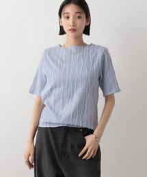 LOWRYS FARM | ジャガードフリンジ５Ｓ　 495079(Tシャツ/カットソー)